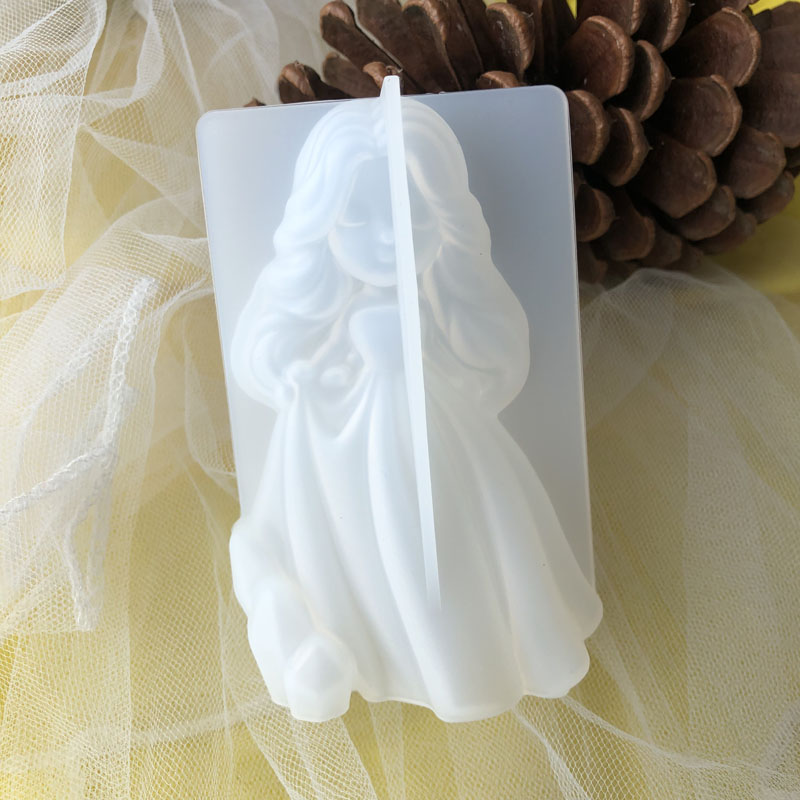 Soap Making Vendors - Cetakan lilin silikon putri imut 3D