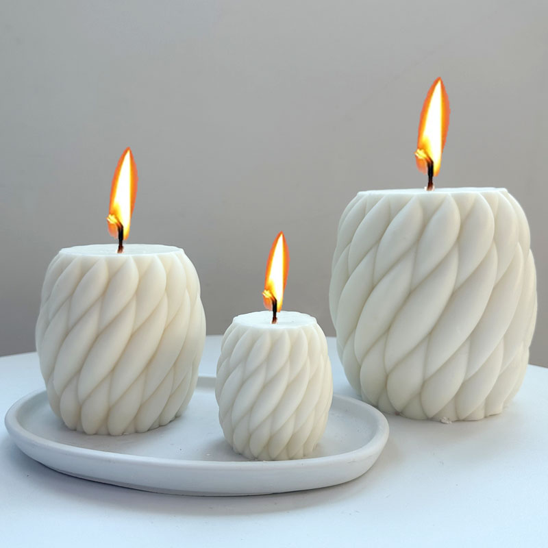 Soap Making Additives - Cetakan lilin silikon Raindrops berputar 3D