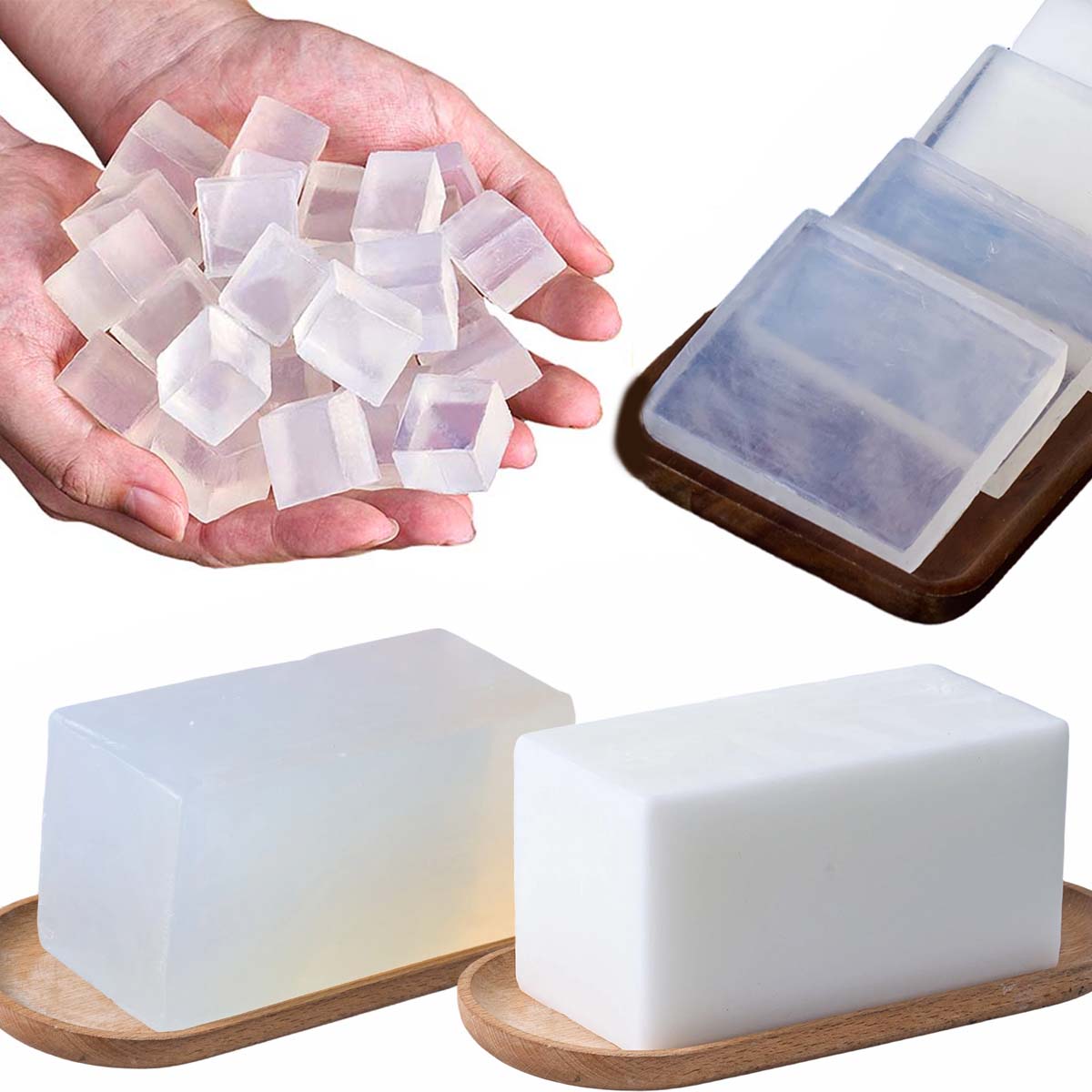 Soap Making With Soap Base - 1000g Basis Sabun Gliserin DIY Basis