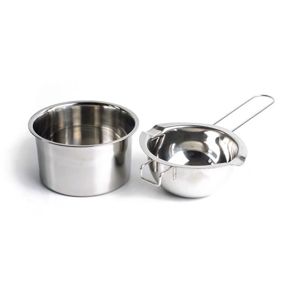 Soap Making With Soap Base - 2 buah panci peleburan lilin Stainless