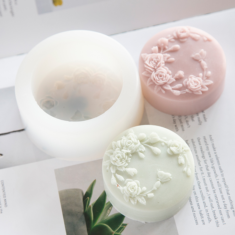 Soap Making Additives - Bentuk Bulat Bunga Mawar Buatan Tangan