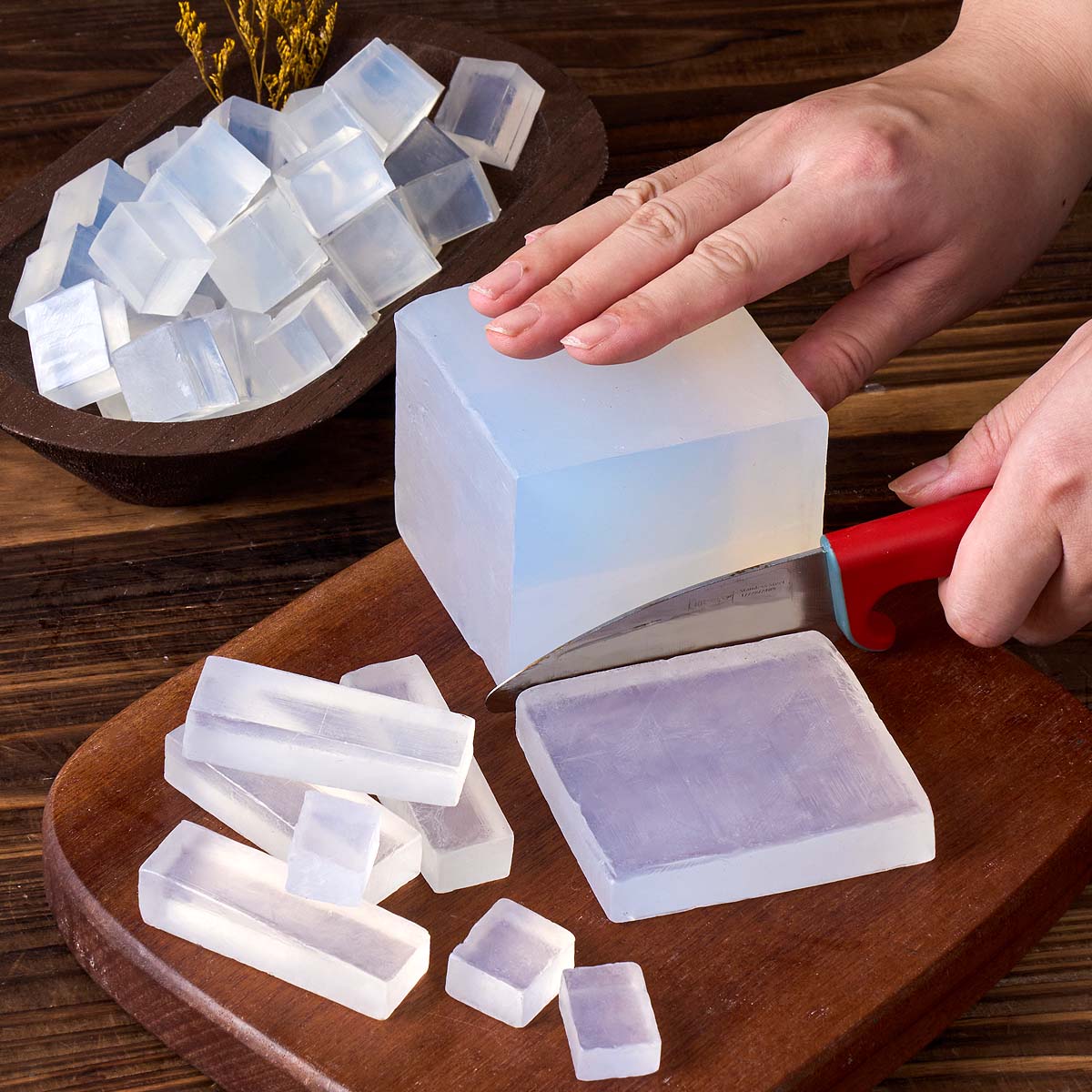 1000g Basis Sabun Gliserin DIY - Soap Making With Soap Base ulasan dan harga